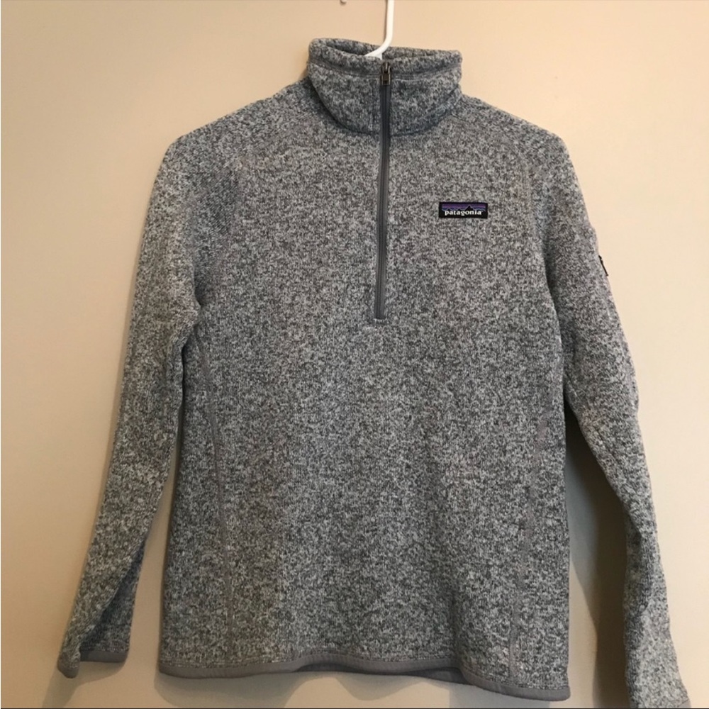 Grey Patagonia quarter zip